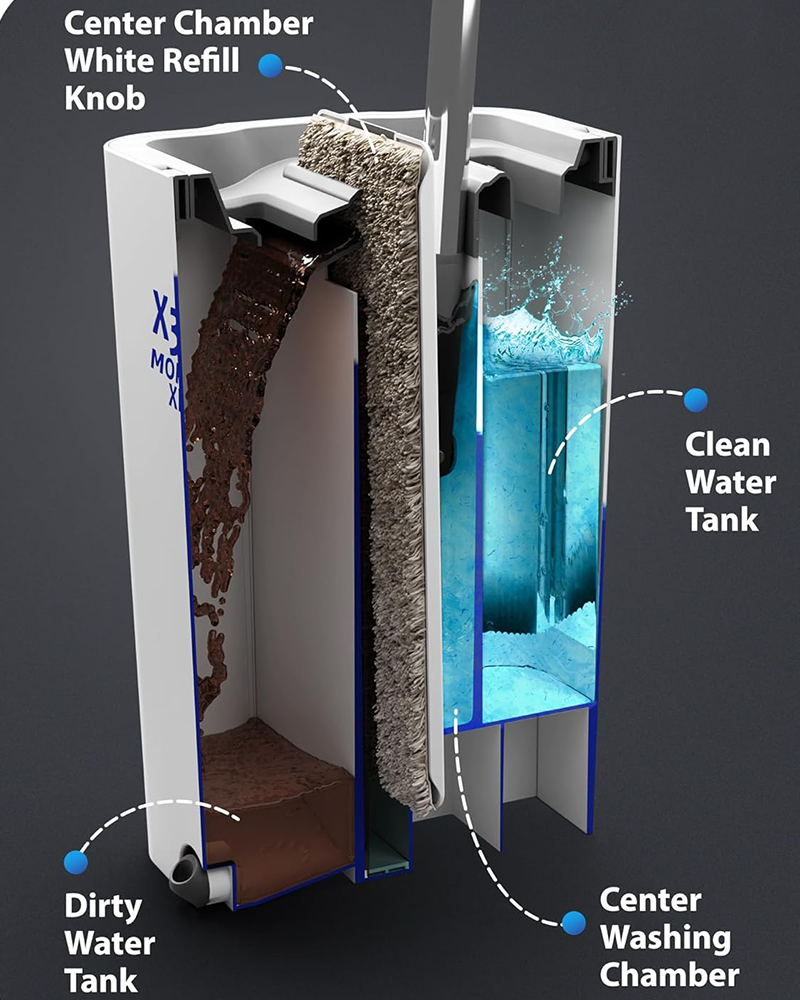 ভেজা এবং শুকনো ব্যবহার করুন Mopx মিনি ফ্ল্যাট মপ বালতি সেট