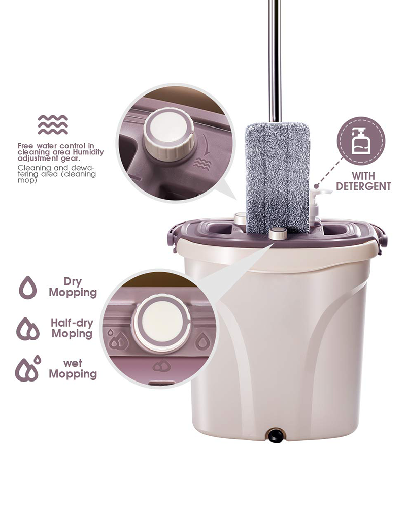 Mopx ডুয়াল জোন ডুয়াল কন্ট্রোল নোংরা জল বিচ্ছেদ Mop বালতি সেট
